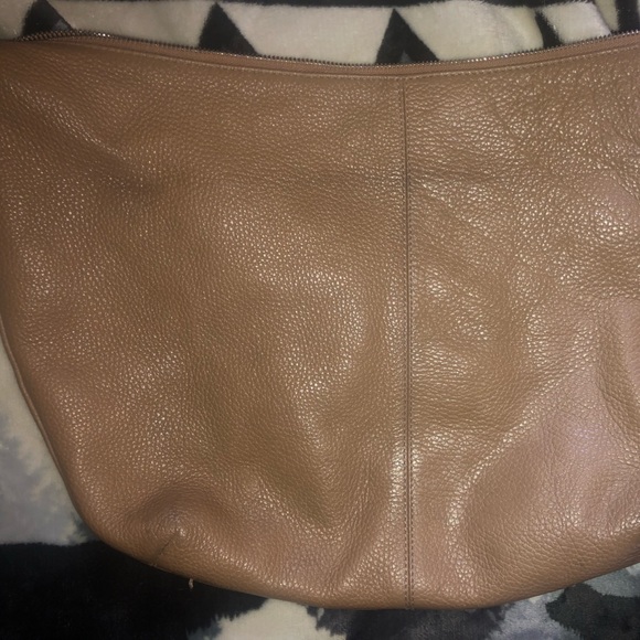 Furla Convertible Leather Crossbody Hobo Bag Tan - Picture 6 of 11